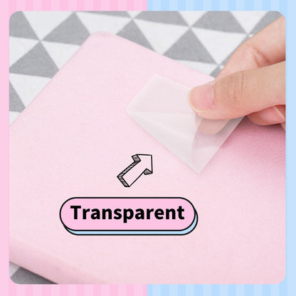 Transparentes Drucker Papier - T02/M02X/M02L Mini Aufkleber Drucker Papier, Mini Pocket Thermal Pinter Papier für selbstklebendes Aufkleber Papier, 3 Rollen (Transparent)